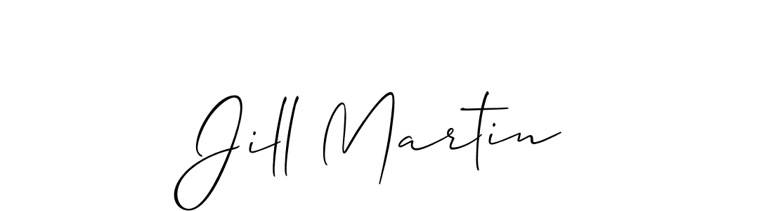 Design your own signature with our free online signature maker. With this signature software, you can create a handwritten (Allison_Script) signature for name Jill Martin. Jill Martin signature style 2 images and pictures png