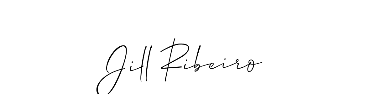 Create a beautiful signature design for name Jill Ribeiro. With this signature (Allison_Script) fonts, you can make a handwritten signature for free. Jill Ribeiro signature style 2 images and pictures png