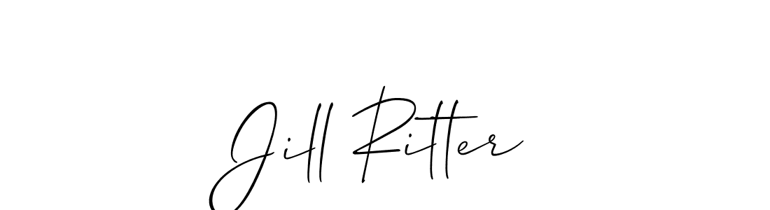 Best and Professional Signature Style for Jill Ritter. Allison_Script Best Signature Style Collection. Jill Ritter signature style 2 images and pictures png