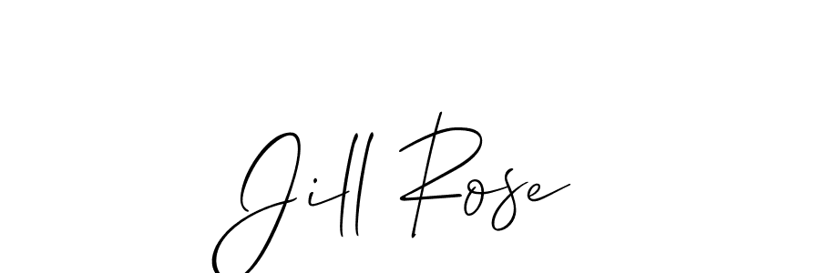 Use a signature maker to create a handwritten signature online. With this signature software, you can design (Allison_Script) your own signature for name Jill Rose. Jill Rose signature style 2 images and pictures png