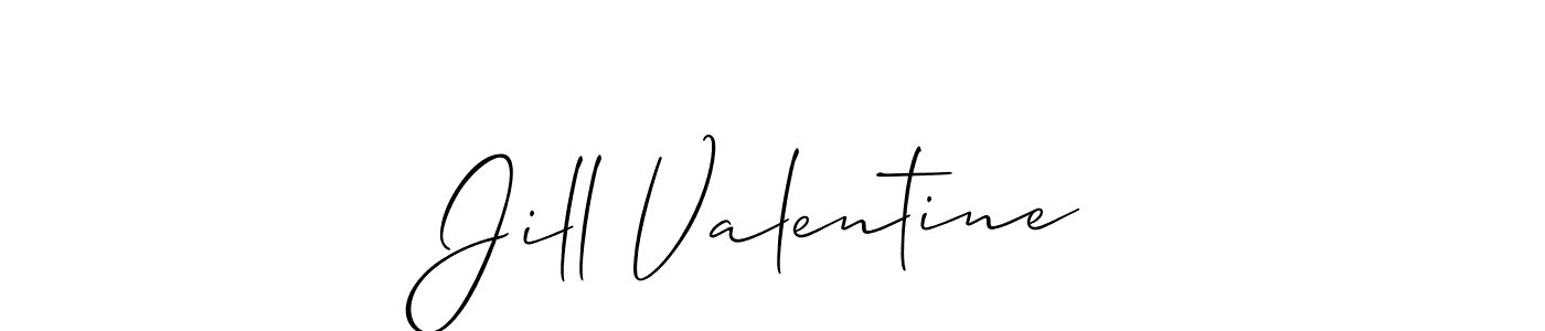 Design your own signature with our free online signature maker. With this signature software, you can create a handwritten (Allison_Script) signature for name Jill Valentine. Jill Valentine signature style 2 images and pictures png