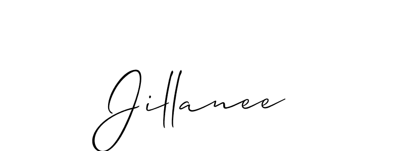 Also we have Jillanee name is the best signature style. Create professional handwritten signature collection using Allison_Script autograph style. Jillanee signature style 2 images and pictures png