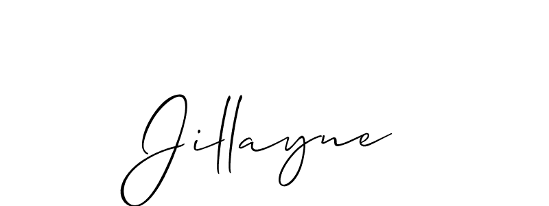 How to make Jillayne name signature. Use Allison_Script style for creating short signs online. This is the latest handwritten sign. Jillayne signature style 2 images and pictures png