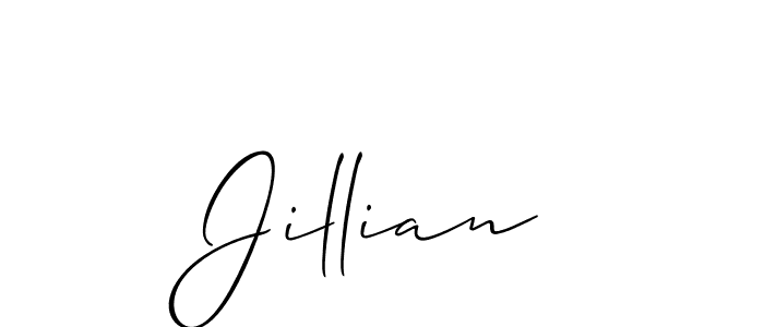 How to make Jillian name signature. Use Allison_Script style for creating short signs online. This is the latest handwritten sign. Jillian signature style 2 images and pictures png