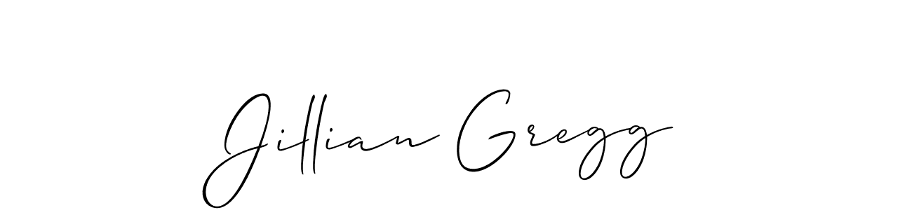 Use a signature maker to create a handwritten signature online. With this signature software, you can design (Allison_Script) your own signature for name Jillian Gregg. Jillian Gregg signature style 2 images and pictures png