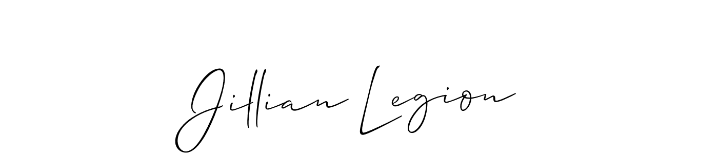 Make a short Jillian Legion signature style. Manage your documents anywhere anytime using Allison_Script. Create and add eSignatures, submit forms, share and send files easily. Jillian Legion signature style 2 images and pictures png