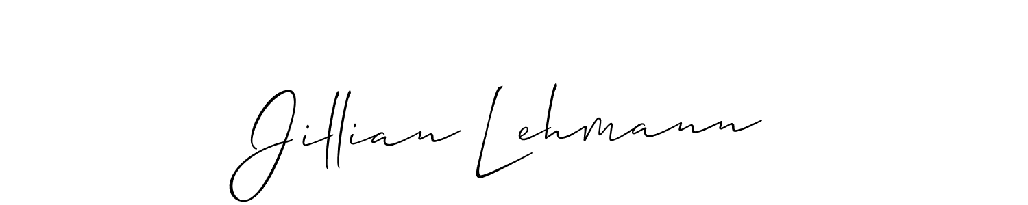 Best and Professional Signature Style for Jillian Lehmann. Allison_Script Best Signature Style Collection. Jillian Lehmann signature style 2 images and pictures png