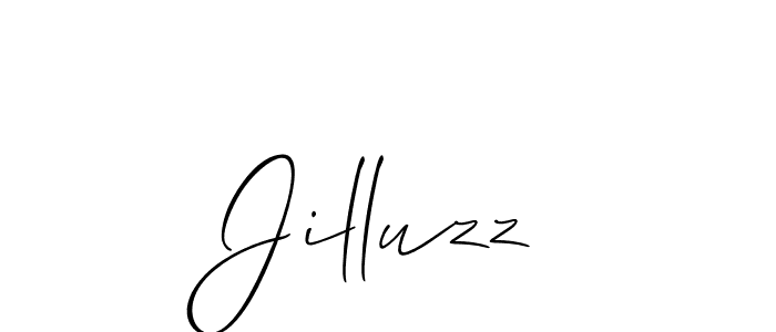 You should practise on your own different ways (Allison_Script) to write your name (Jilluzz) in signature. don't let someone else do it for you. Jilluzz signature style 2 images and pictures png