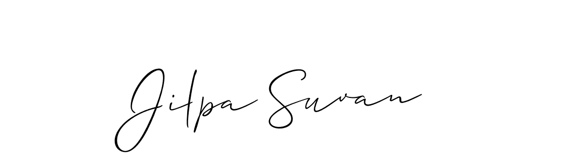 Use a signature maker to create a handwritten signature online. With this signature software, you can design (Allison_Script) your own signature for name Jilpa Suvan. Jilpa Suvan signature style 2 images and pictures png