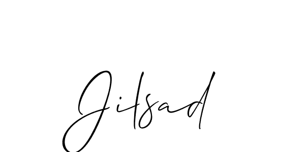 Make a beautiful signature design for name Jilsad. With this signature (Allison_Script) style, you can create a handwritten signature for free. Jilsad signature style 2 images and pictures png