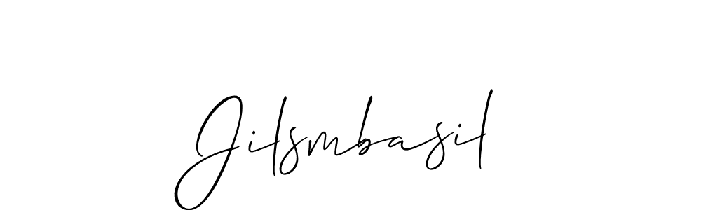 Allison_Script is a professional signature style that is perfect for those who want to add a touch of class to their signature. It is also a great choice for those who want to make their signature more unique. Get Jilsmbasil name to fancy signature for free. Jilsmbasil signature style 2 images and pictures png