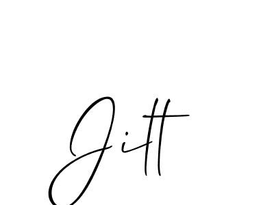 How to make Jilt signature? Allison_Script is a professional autograph style. Create handwritten signature for Jilt name. Jilt signature style 2 images and pictures png