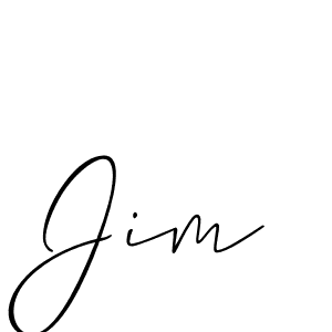 Create a beautiful signature design for name Jim. With this signature (Allison_Script) fonts, you can make a handwritten signature for free. Jim signature style 2 images and pictures png