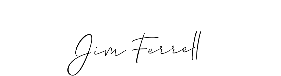 The best way (Allison_Script) to make a short signature is to pick only two or three words in your name. The name Jim Ferrell include a total of six letters. For converting this name. Jim Ferrell signature style 2 images and pictures png