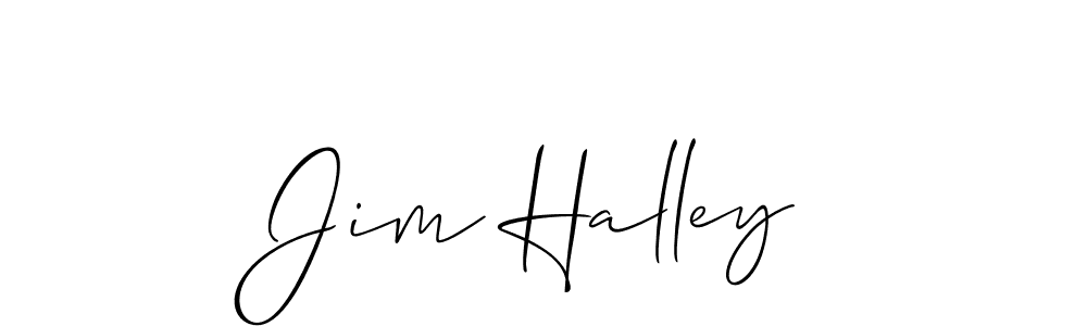 You should practise on your own different ways (Allison_Script) to write your name (Jim Halley) in signature. don't let someone else do it for you. Jim Halley signature style 2 images and pictures png