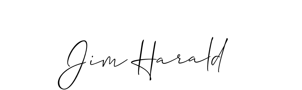 Design your own signature with our free online signature maker. With this signature software, you can create a handwritten (Allison_Script) signature for name Jim Harald. Jim Harald signature style 2 images and pictures png