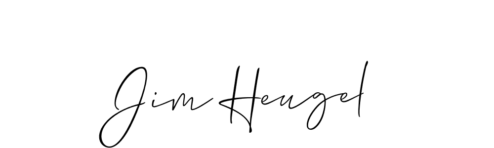 The best way (Allison_Script) to make a short signature is to pick only two or three words in your name. The name Jim Heugel include a total of six letters. For converting this name. Jim Heugel signature style 2 images and pictures png