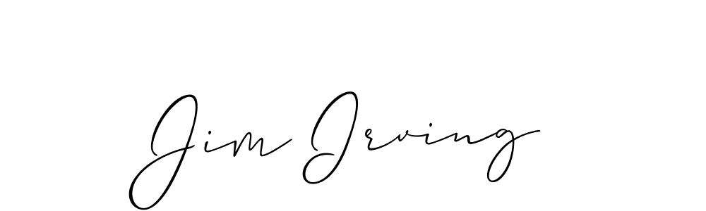 if you are searching for the best signature style for your name Jim Irving. so please give up your signature search. here we have designed multiple signature styles  using Allison_Script. Jim Irving signature style 2 images and pictures png
