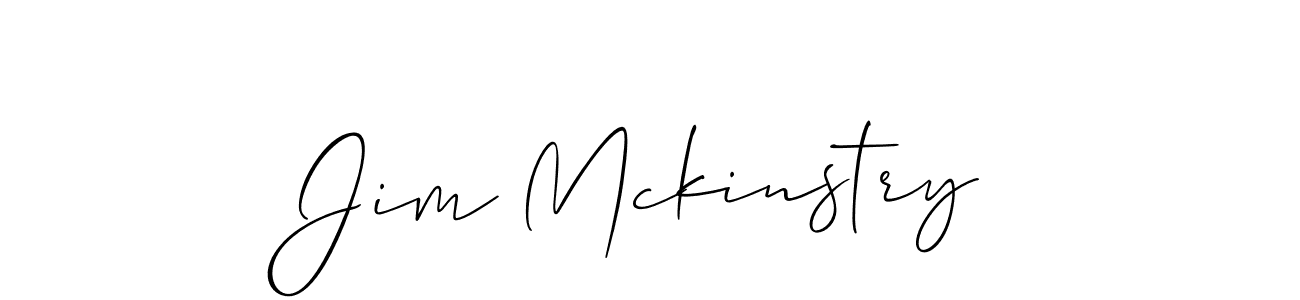 Make a beautiful signature design for name Jim Mckinstry. With this signature (Allison_Script) style, you can create a handwritten signature for free. Jim Mckinstry signature style 2 images and pictures png