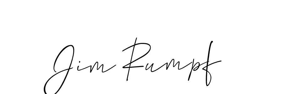 Use a signature maker to create a handwritten signature online. With this signature software, you can design (Allison_Script) your own signature for name Jim Rumpf. Jim Rumpf signature style 2 images and pictures png