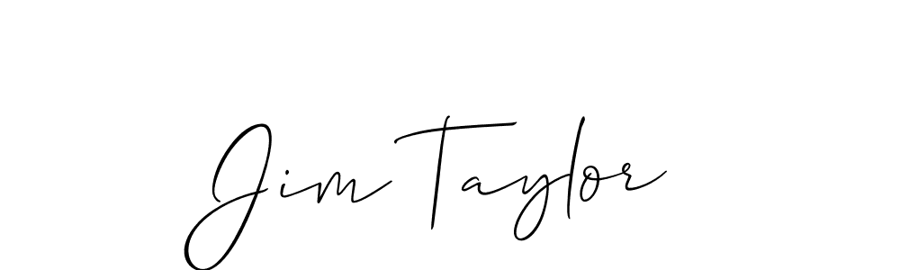 Use a signature maker to create a handwritten signature online. With this signature software, you can design (Allison_Script) your own signature for name Jim Taylor. Jim Taylor signature style 2 images and pictures png