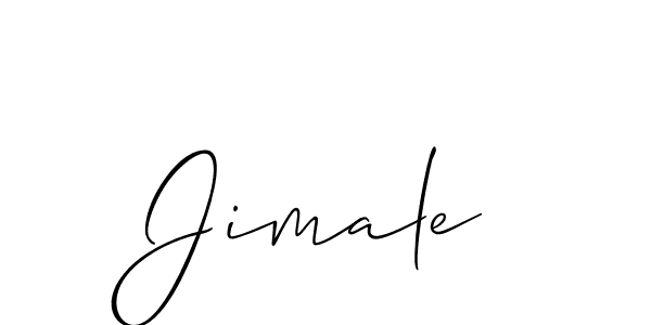 How to make Jimale name signature. Use Allison_Script style for creating short signs online. This is the latest handwritten sign. Jimale signature style 2 images and pictures png