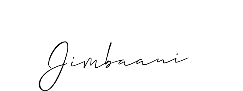 Create a beautiful signature design for name Jimbaani. With this signature (Allison_Script) fonts, you can make a handwritten signature for free. Jimbaani signature style 2 images and pictures png