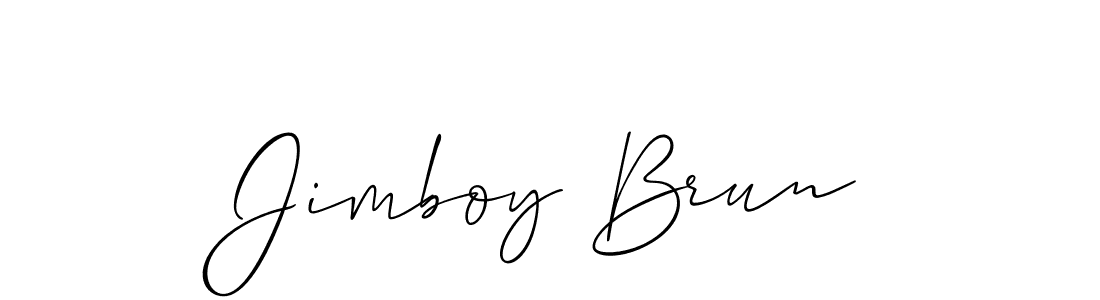 You can use this online signature creator to create a handwritten signature for the name Jimboy Brun. This is the best online autograph maker. Jimboy Brun signature style 2 images and pictures png