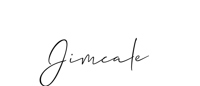 How to Draw Jimcale signature style? Allison_Script is a latest design signature styles for name Jimcale. Jimcale signature style 2 images and pictures png