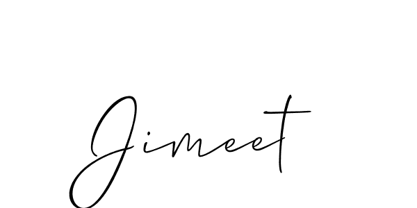 Similarly Allison_Script is the best handwritten signature design. Signature creator online .You can use it as an online autograph creator for name Jimeet. Jimeet signature style 2 images and pictures png