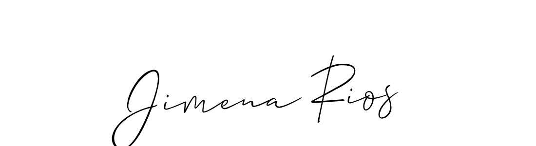 Allison_Script is a professional signature style that is perfect for those who want to add a touch of class to their signature. It is also a great choice for those who want to make their signature more unique. Get Jimena Rios name to fancy signature for free. Jimena Rios signature style 2 images and pictures png