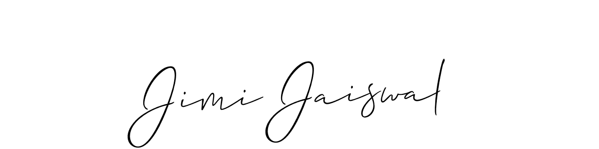 Also You can easily find your signature by using the search form. We will create Jimi Jaiswal name handwritten signature images for you free of cost using Allison_Script sign style. Jimi Jaiswal signature style 2 images and pictures png