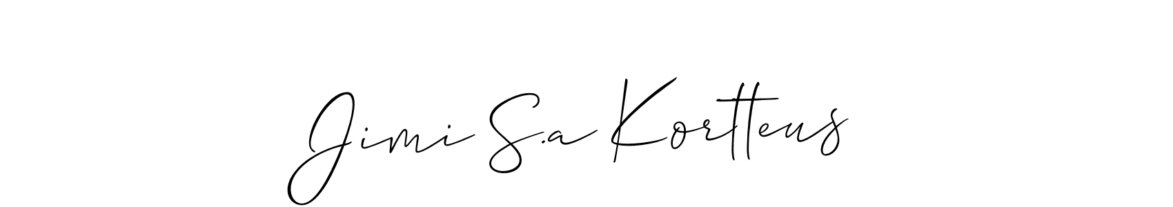 How to make Jimi S.a Kortteus signature? Allison_Script is a professional autograph style. Create handwritten signature for Jimi S.a Kortteus name. Jimi S.a Kortteus signature style 2 images and pictures png