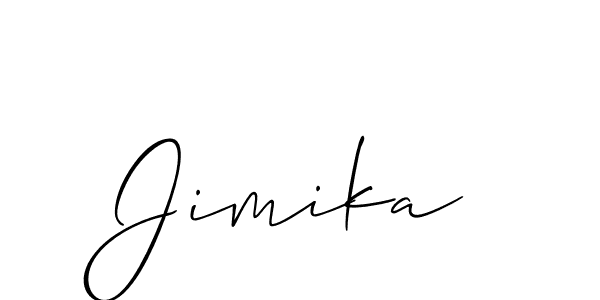 Best and Professional Signature Style for Jimika. Allison_Script Best Signature Style Collection. Jimika signature style 2 images and pictures png