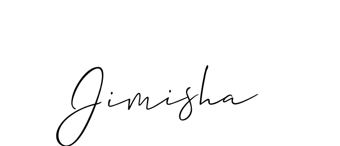 Similarly Allison_Script is the best handwritten signature design. Signature creator online .You can use it as an online autograph creator for name Jimisha. Jimisha signature style 2 images and pictures png