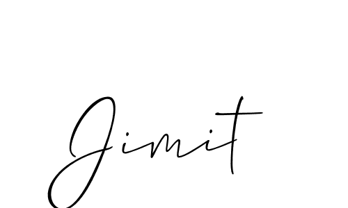 Make a beautiful signature design for name Jimit. With this signature (Allison_Script) style, you can create a handwritten signature for free. Jimit signature style 2 images and pictures png