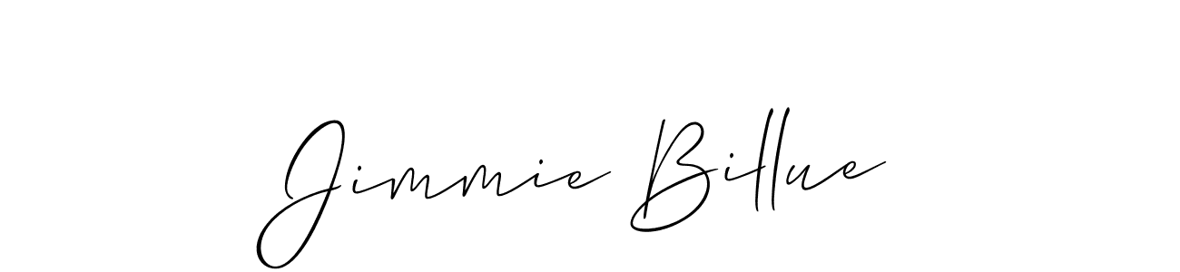 Also we have Jimmie Billue name is the best signature style. Create professional handwritten signature collection using Allison_Script autograph style. Jimmie Billue signature style 2 images and pictures png