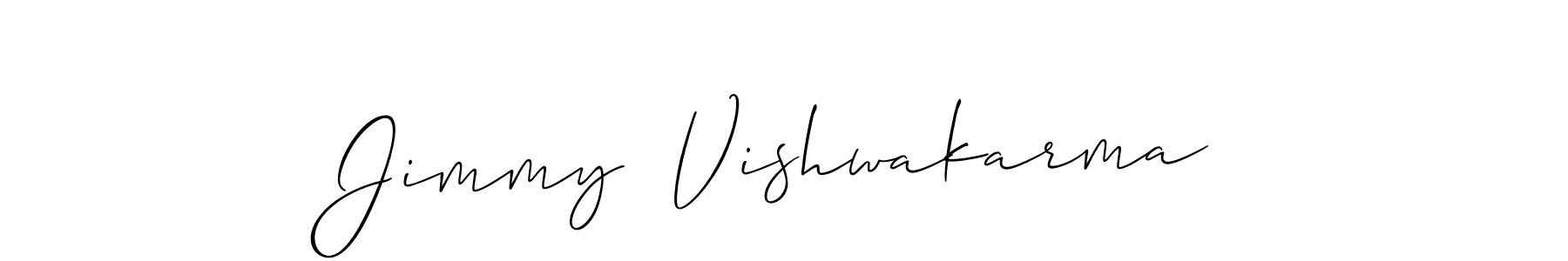 How to make Jimmy  Vishwakarma signature? Allison_Script is a professional autograph style. Create handwritten signature for Jimmy  Vishwakarma name. Jimmy  Vishwakarma signature style 2 images and pictures png