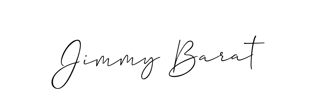 Allison_Script is a professional signature style that is perfect for those who want to add a touch of class to their signature. It is also a great choice for those who want to make their signature more unique. Get Jimmy Barat name to fancy signature for free. Jimmy Barat signature style 2 images and pictures png