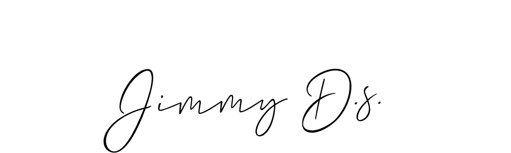 How to make Jimmy D.s. signature? Allison_Script is a professional autograph style. Create handwritten signature for Jimmy D.s. name. Jimmy D.s. signature style 2 images and pictures png