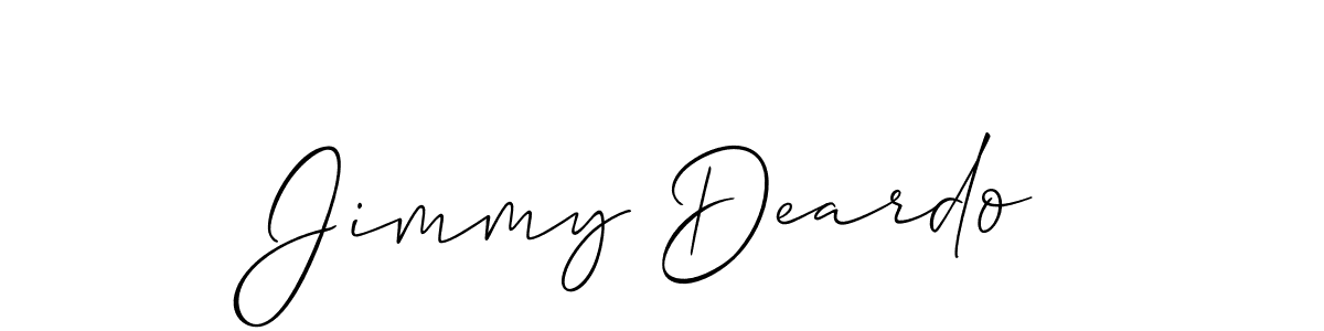 Also You can easily find your signature by using the search form. We will create Jimmy Deardo name handwritten signature images for you free of cost using Allison_Script sign style. Jimmy Deardo signature style 2 images and pictures png