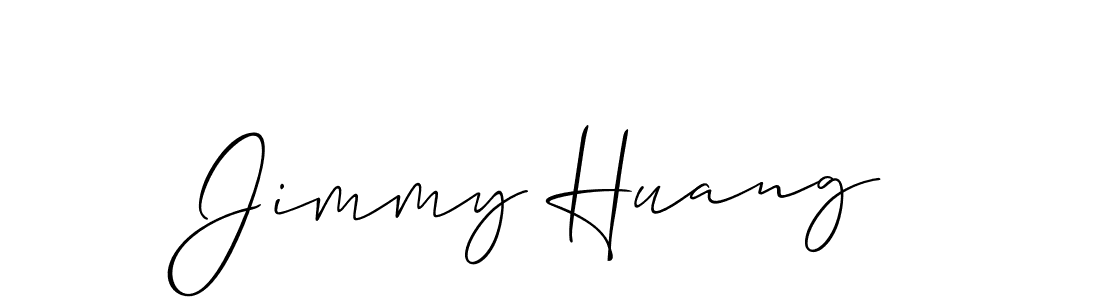 Design your own signature with our free online signature maker. With this signature software, you can create a handwritten (Allison_Script) signature for name Jimmy Huang. Jimmy Huang signature style 2 images and pictures png