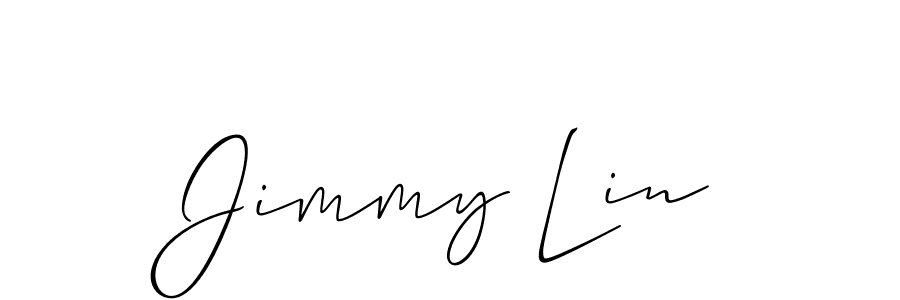 How to make Jimmy Lin name signature. Use Allison_Script style for creating short signs online. This is the latest handwritten sign. Jimmy Lin signature style 2 images and pictures png
