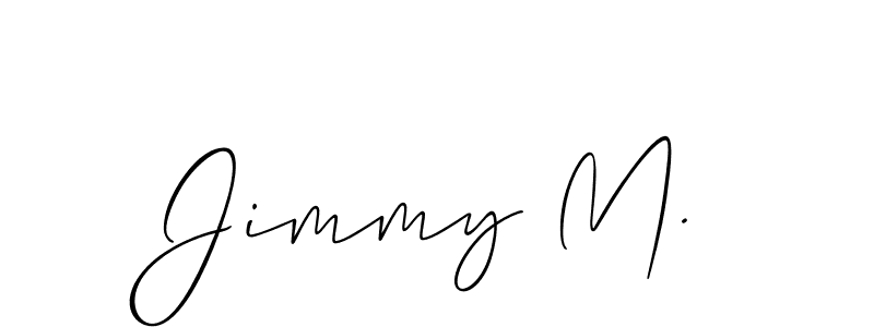 Make a short Jimmy M. signature style. Manage your documents anywhere anytime using Allison_Script. Create and add eSignatures, submit forms, share and send files easily. Jimmy M. signature style 2 images and pictures png