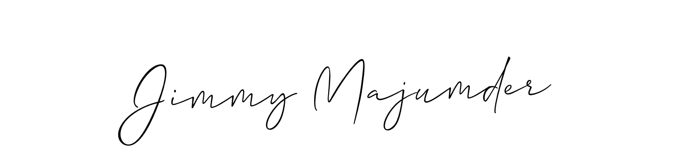 Use a signature maker to create a handwritten signature online. With this signature software, you can design (Allison_Script) your own signature for name Jimmy Majumder. Jimmy Majumder signature style 2 images and pictures png