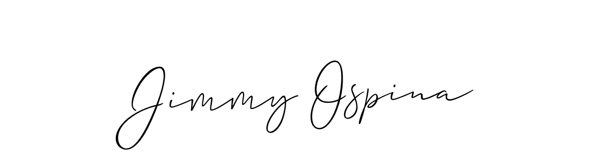 Check out images of Autograph of Jimmy Ospina name. Actor Jimmy Ospina Signature Style. Allison_Script is a professional sign style online. Jimmy Ospina signature style 2 images and pictures png
