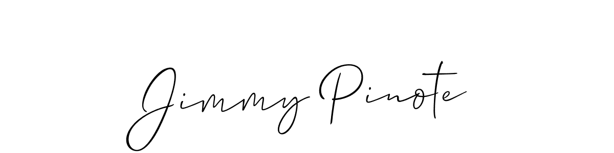 How to Draw Jimmy Pinote signature style? Allison_Script is a latest design signature styles for name Jimmy Pinote. Jimmy Pinote signature style 2 images and pictures png