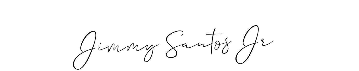 Jimmy Santos Jr stylish signature style. Best Handwritten Sign (Allison_Script) for my name. Handwritten Signature Collection Ideas for my name Jimmy Santos Jr. Jimmy Santos Jr signature style 2 images and pictures png