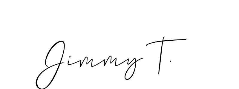 Make a beautiful signature design for name Jimmy T.. Use this online signature maker to create a handwritten signature for free. Jimmy T. signature style 2 images and pictures png