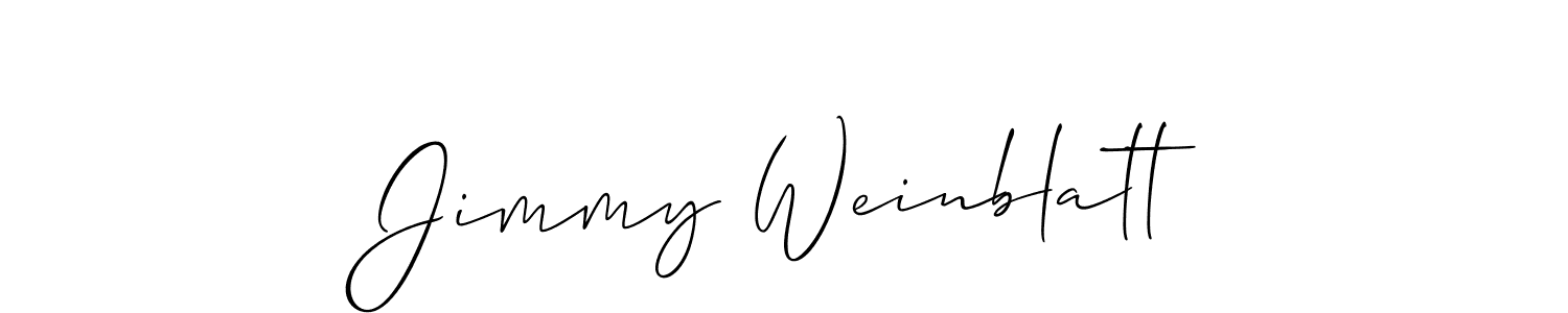 Use a signature maker to create a handwritten signature online. With this signature software, you can design (Allison_Script) your own signature for name Jimmy Weinblatt. Jimmy Weinblatt signature style 2 images and pictures png